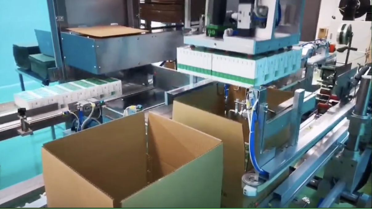 Vertical and horizontal cartoning filling sealer palletize systems.
